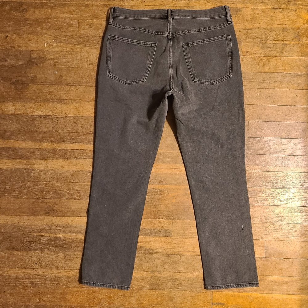 NEW NWT! FRAME DENIM SEQUIN BASQUE RIPS jeans destructed ankle cut sz 28 - Picture 4 of 7